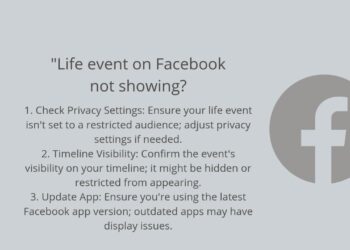 life event on facebook not showing