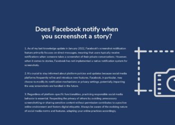 Does Facebook notify when you screenshot a story