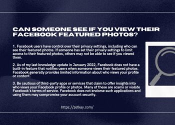 Can someone see if you view their Facebook featured photos?
