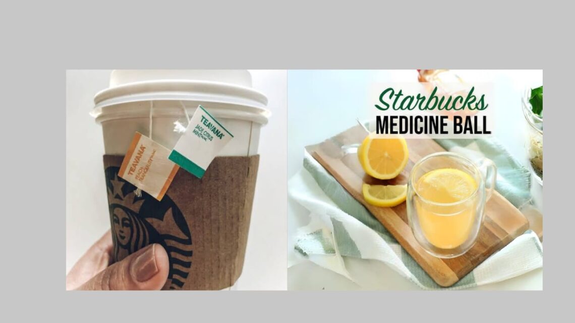 how to order medicine ball on starbucks app