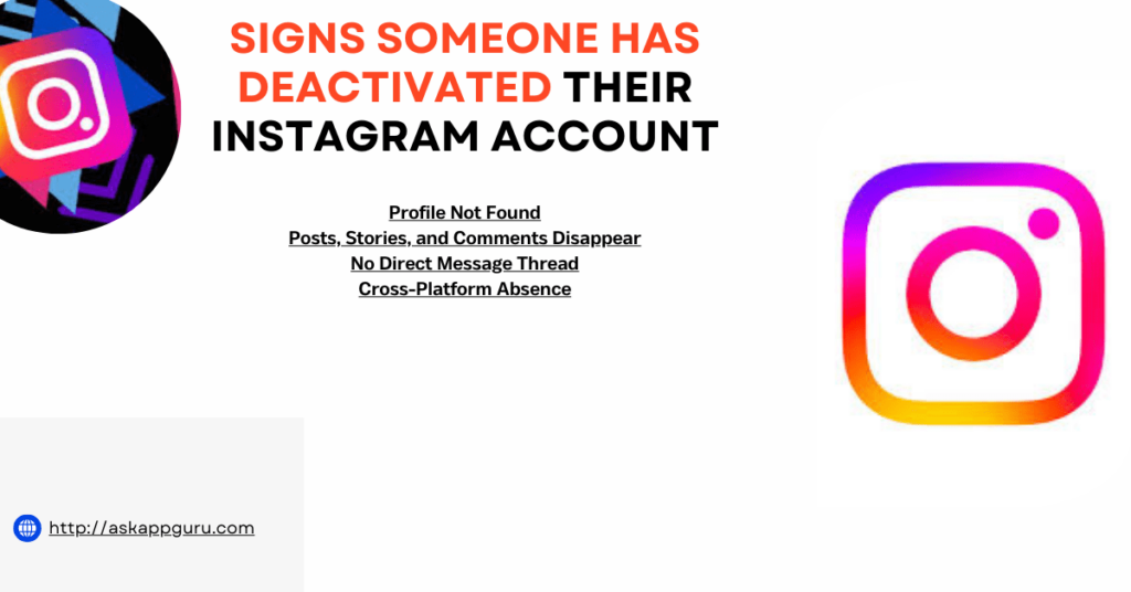 how do you know if someone deactivates their instagram​