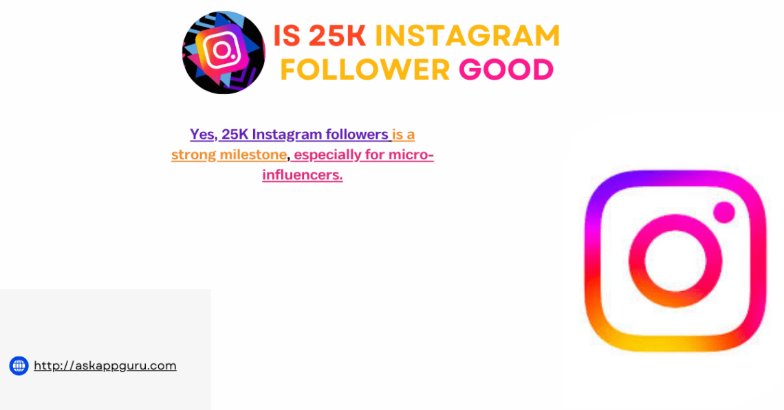 is 25k instagram follower good​