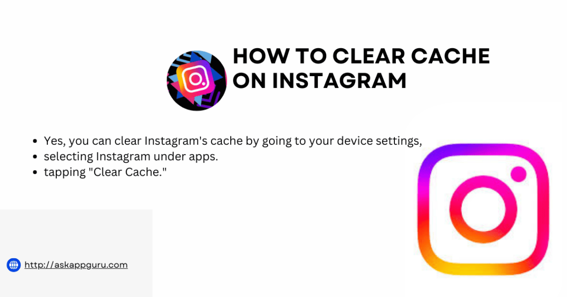 how to clear cache on instagram