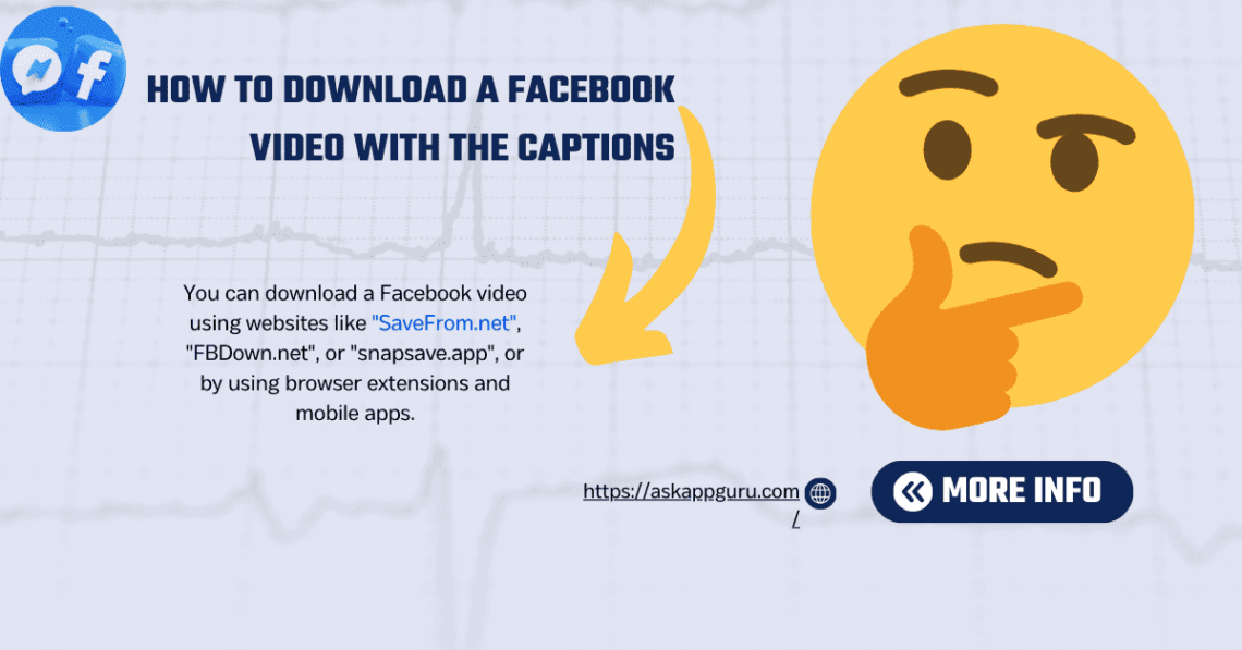 how to download a facebook video with the captions​